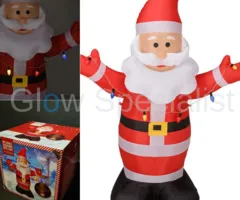 OPBLAASBARE KERSTMAN MET VERLICHTING - 190 CM