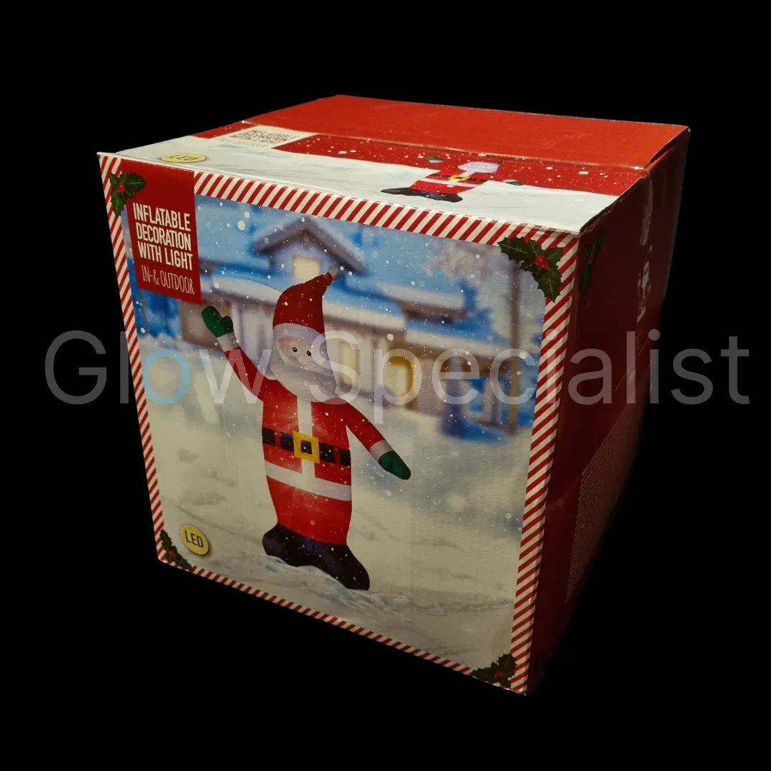 Europalms INFLATABLE GIANT SANTA WITH LIGHT - 400 CM