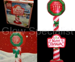 Europalms INFLATABLE CHRISTMAS SIGN WITH LIGHT - 120 CM