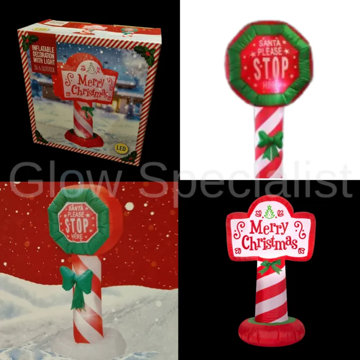 Europalms INFLATABLE CHRISTMAS SIGN WITH LIGHT - 120 CM