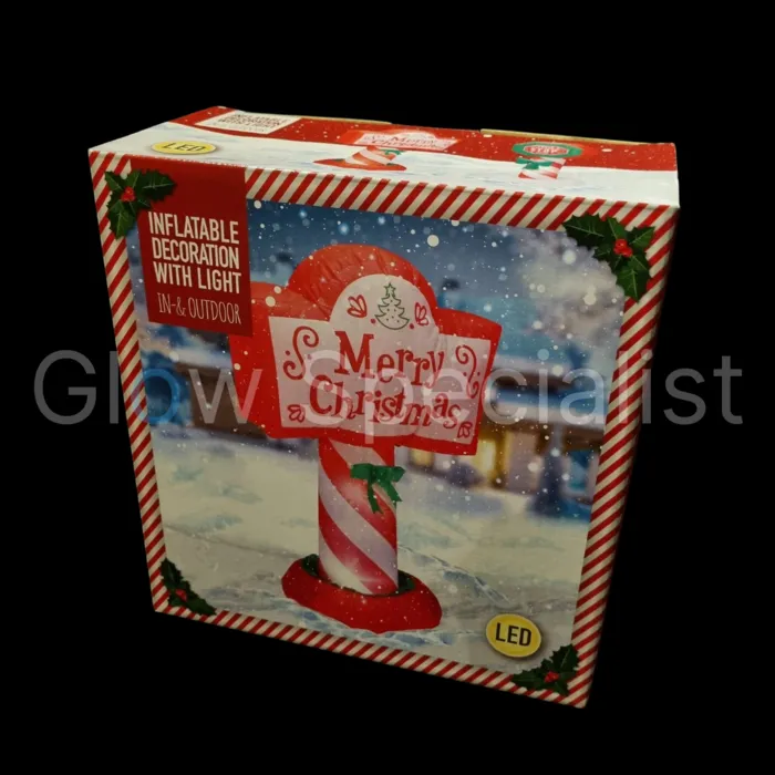 Europalms INFLATABLE CHRISTMAS SIGN WITH LIGHT - 120 CM