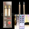 Simuflame LED SIMUFLAME CANDLES WITH REMOTE CONTROL - DELUXE FLAME - WIT - SET OF 2
