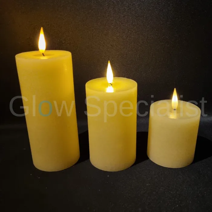 Simuflame SIMUFLAME  LED CANDLE -  DELUXE - WITH REMOTE CONTROL - 20 CM - IVORY