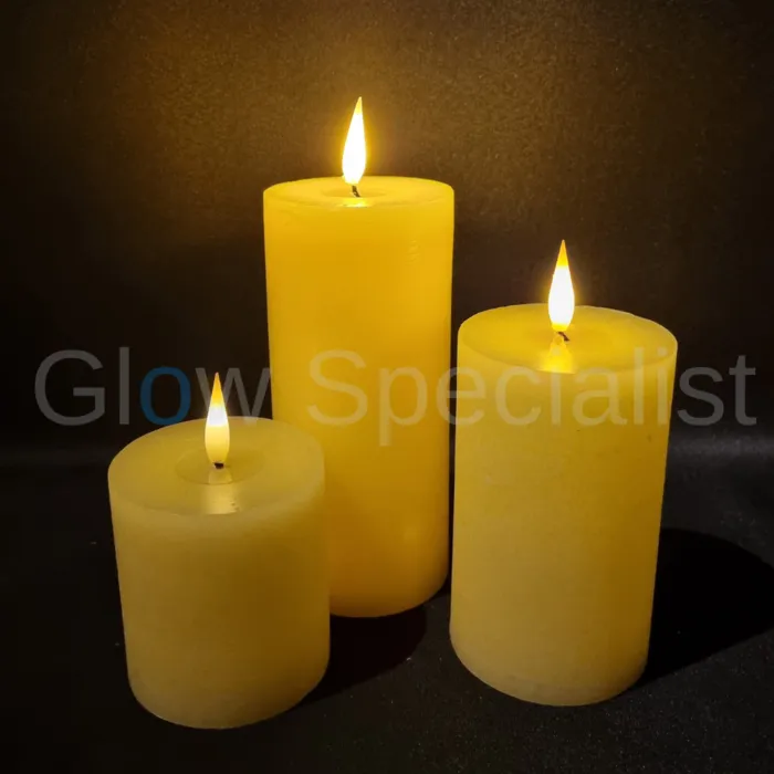 Simuflame SIMUFLAME LED KAARS  - DELUXE - MET AFSTANDSBEDIENING - 20 CM - IVOOR