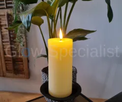 Simuflame SIMUFLAME LED CANDLE - DELUXE - WITH REMOTE CONTROL - 20 CM - IVORY