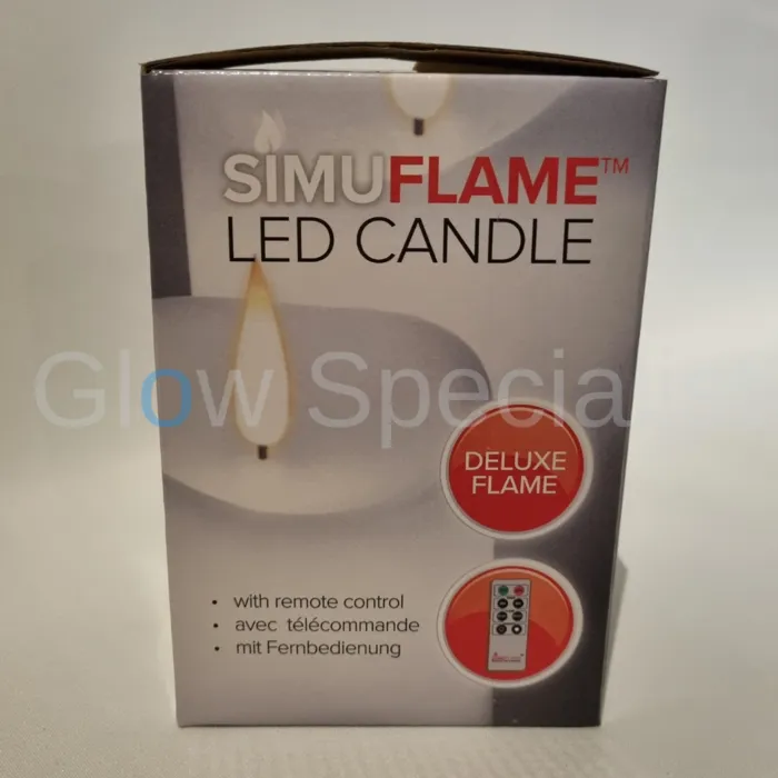 Simuflame SIMUFLAME LED KAARS  - DELUXE - MET AFSTANDSBEDIENING - 10 CM - IVOOR