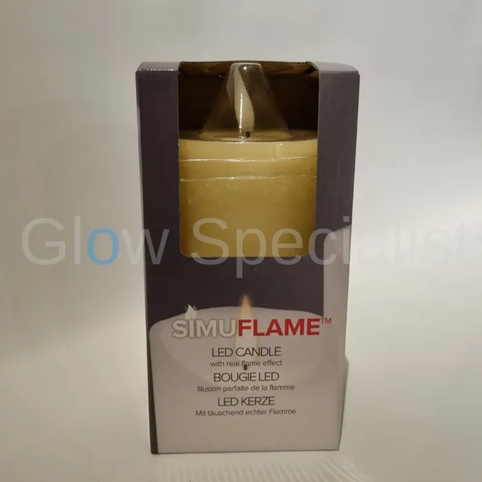 Simuflame SIMUFLAME LED KAARS  - DELUXE - MET AFSTANDSBEDIENING - 15 CM - IVOOR
