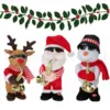 CHRISTMAS FIGURE WITH SAXOPHONE - WITH SOUND AND MOTION - ASSORTED