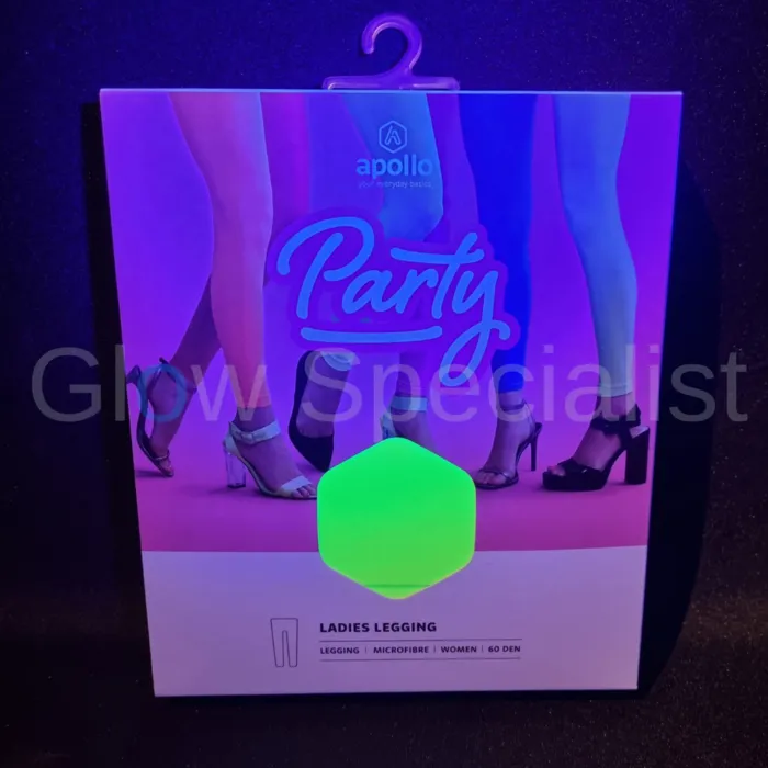Apollo UV / BLACKLIGHT LEGGING - NEON GEEL -  60 DEN