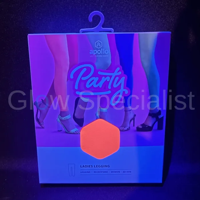 UV / BLACKLIGHT TIGHTS - NEON ORANGE - 60 DEN