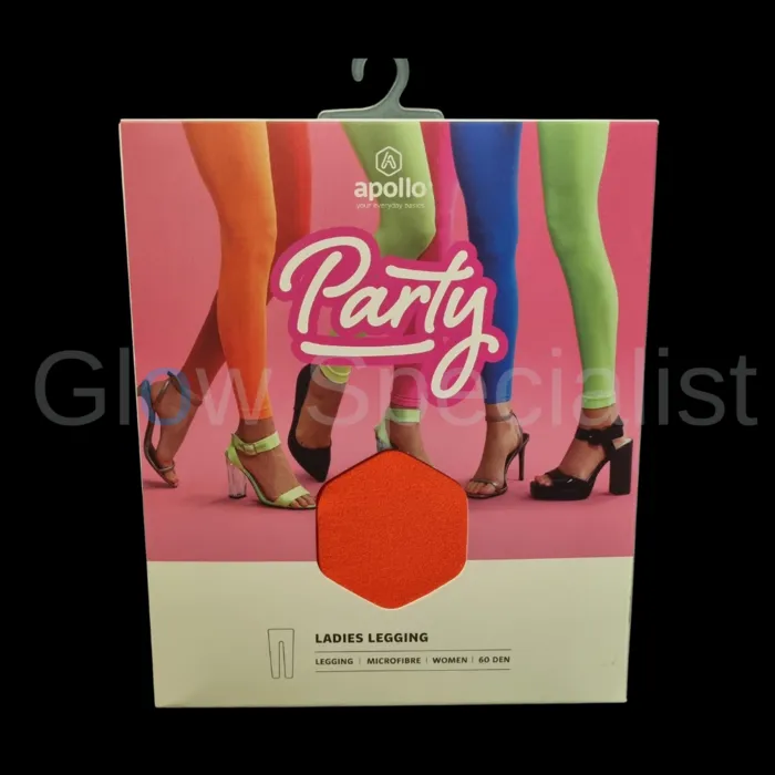 UV / BLACKLIGHT LEGGING - NEON ORANJE - 60 DEN