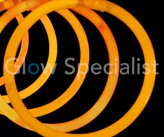 Glow Specialist ORANJE GLOWARMBANDJES - 1 KOKER - 100 STUKS