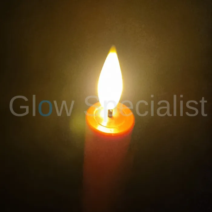 Simuflame LED SIMUFLAME CANDLES WITH REMOTE CONTROL - DELUXE FLAME - RED - SET OF 2