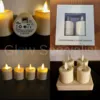 Glow Specialist 4 OPLAADBARE LED KAARSJES MET BEWEGENDE VLAM, INCL. OPLADER