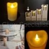 MovinFlame MOVINFLAME OUTDOOR LED CANDLE - WITH TIMER AND REMOTE CONTROL - IVOOR -15 CM - IP44
