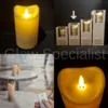 MovinFlame MOVINFLAME LED KAARS VOOR BUITEN - MET TIMER EN AFSTANDSBEDIENING - IVOOR - 20 CM