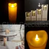 MovinFlame MOVINFLAME OUTDOOR LED CANDLE - WITH TIMER AND REMOTE CONTROL - IVOOR -24 CM opy