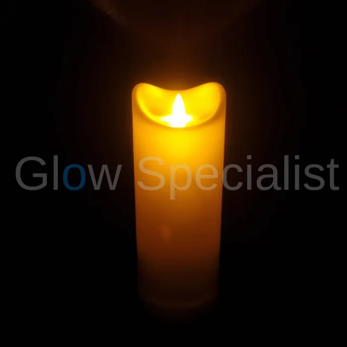 MovinFlame MOVINFLAME OUTDOOR LED CANDLE - WITH TIMER AND REMOTE CONTROL - IVOOR - 24 CM