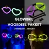 GLOWBRIL VOORDEEL PAKKET - 50 BRILLEN - ASSORTI