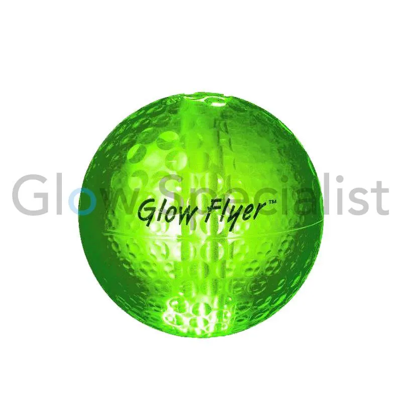Glow Flyer Golf Ball – Refillable night golf ball – Ultra bright – 40 years proven performance