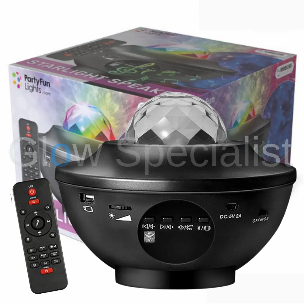 Draadloze Starlight Speaker met Laser Projector – Bluetooth, Laser & Lichtshow