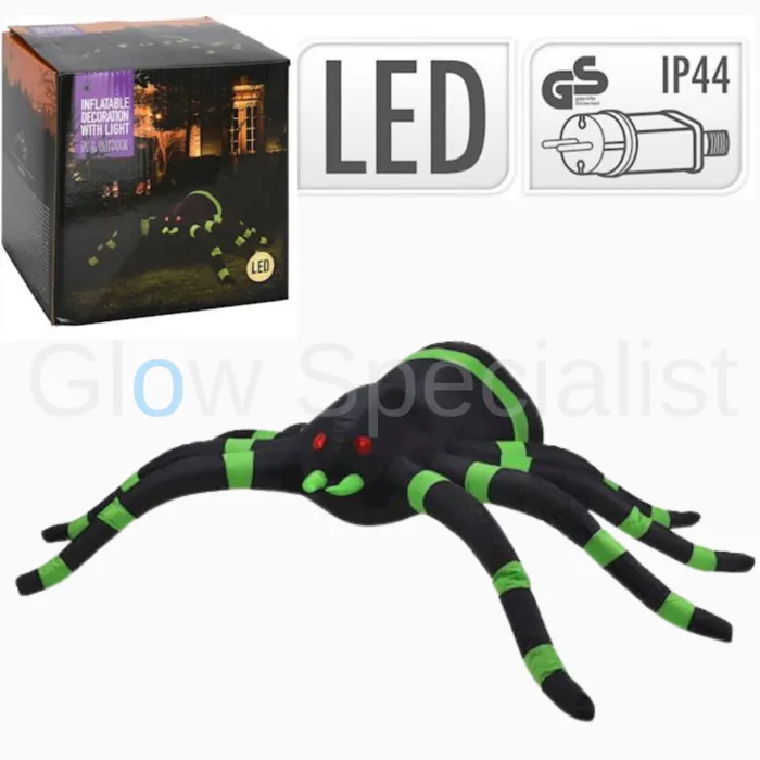 XL INFLATABLE HALLOWEEN SPIDER WITH LIGHT - 240 CM