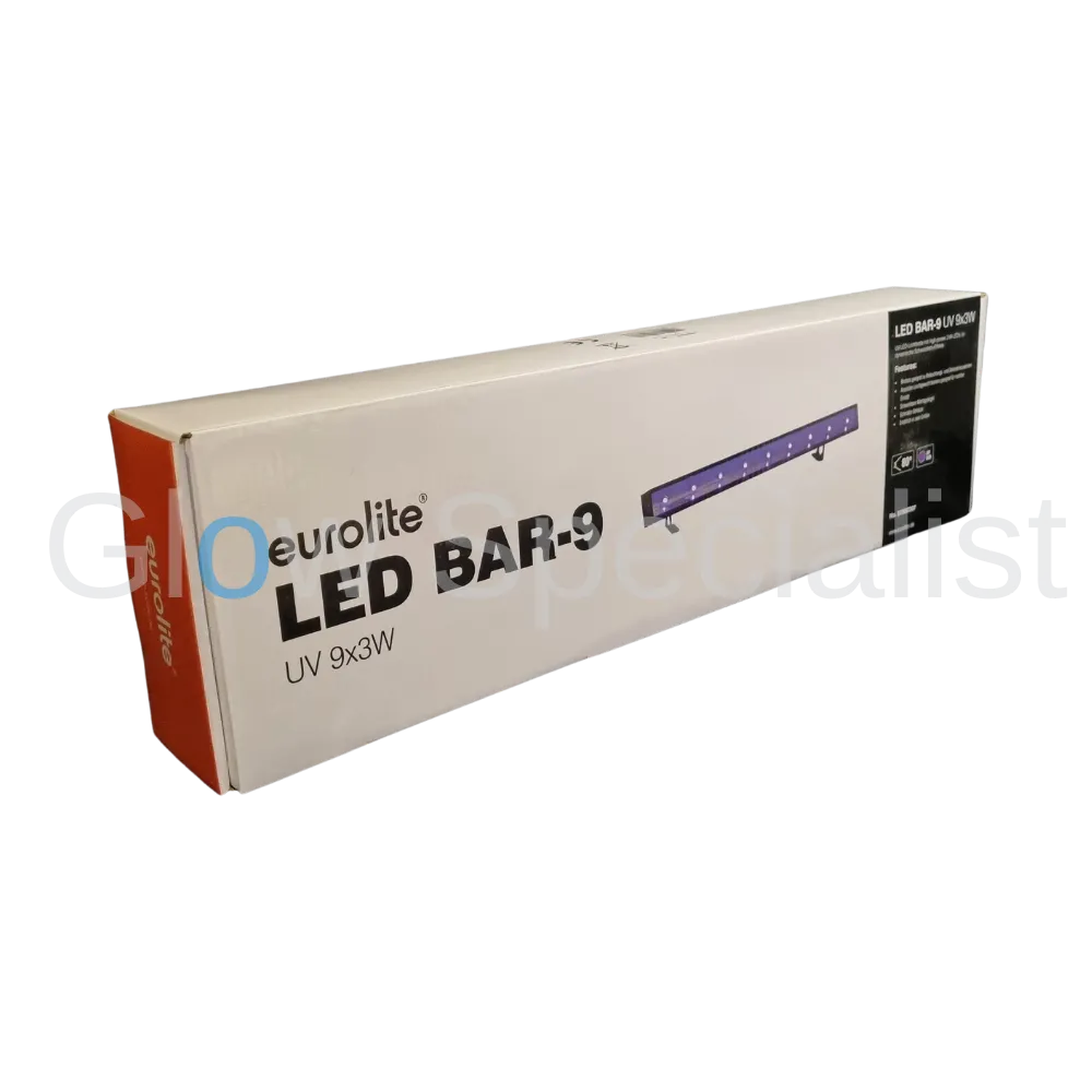Eurolite EUROLITE UV LED BAR – 9×3W UV Blacklight Bar 80° Breedstraler