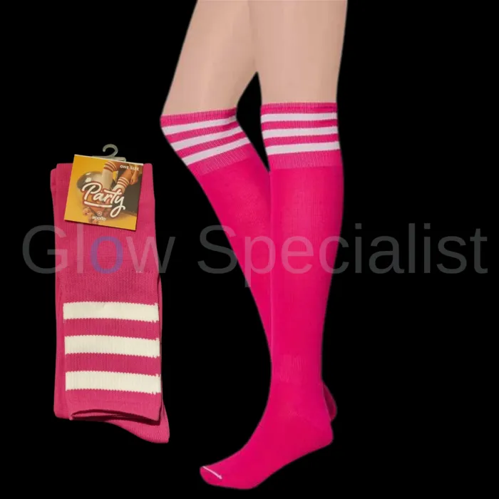 Apollo UV / NEON BLACKLIGHT SPORT SOCKS / KNEE SOCKS