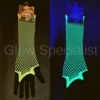 UV / BLACKLIGHT NEON GLOVES - FINGERLESS - 35 CM