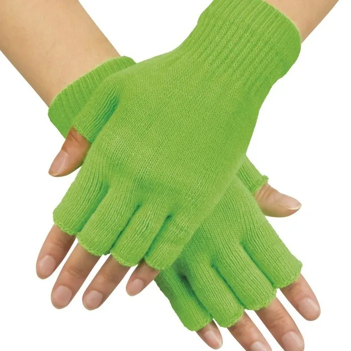 Apollo UV NEON GLOVES - FINGERLESS - KNITTED