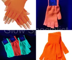 Apollo UV NEON HANDSCHOENEN - VINGERLOOS - GEBREID