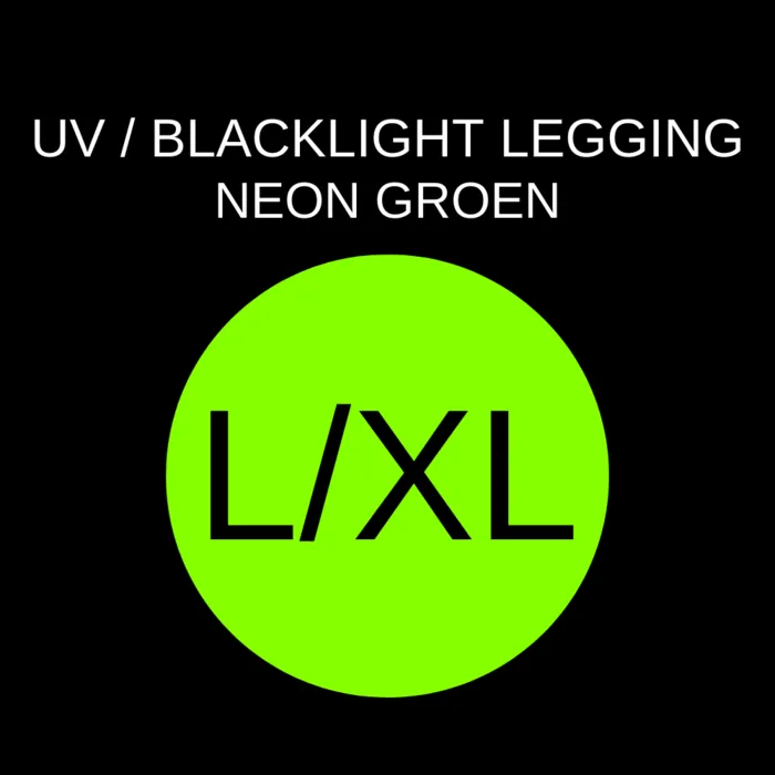 UV / BLACKLIGHT TIGHTS - NEON GREEN - 200 DEN - SEAMLESS