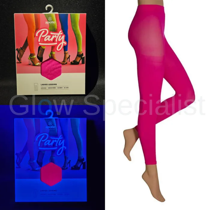 Apollo UV / BLACKLIGHT LEGGING - NEON ROZE