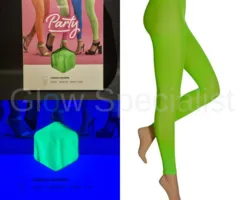 UV / BLACKLIGHT TIGHTS - NEON GREEN