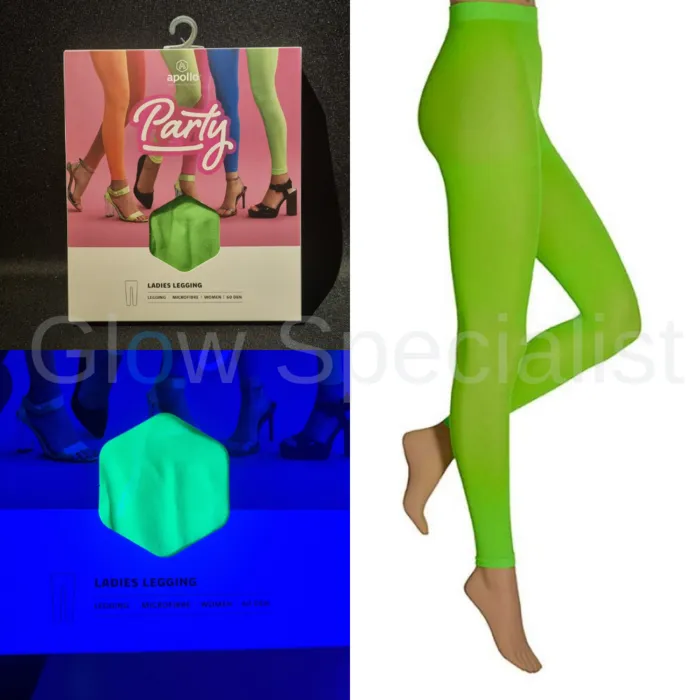 UV / BLACKLIGHT LEGGING - NEON GROEN