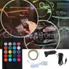 Dunlop WIRELESS CAR LED STRIP WITH REMOTE CONTROL - MULTICOLOR - 12/24V
