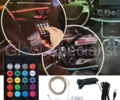 Dunlop DRAADLOZE AUTO LED STRIP MET AFSTANDSBEDIENING -  MULTICOLOR - 12/24V