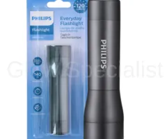 PHILIPS LED FLASHLIGHT - 120 LUMEN - IPX4 WATER RESISTANT