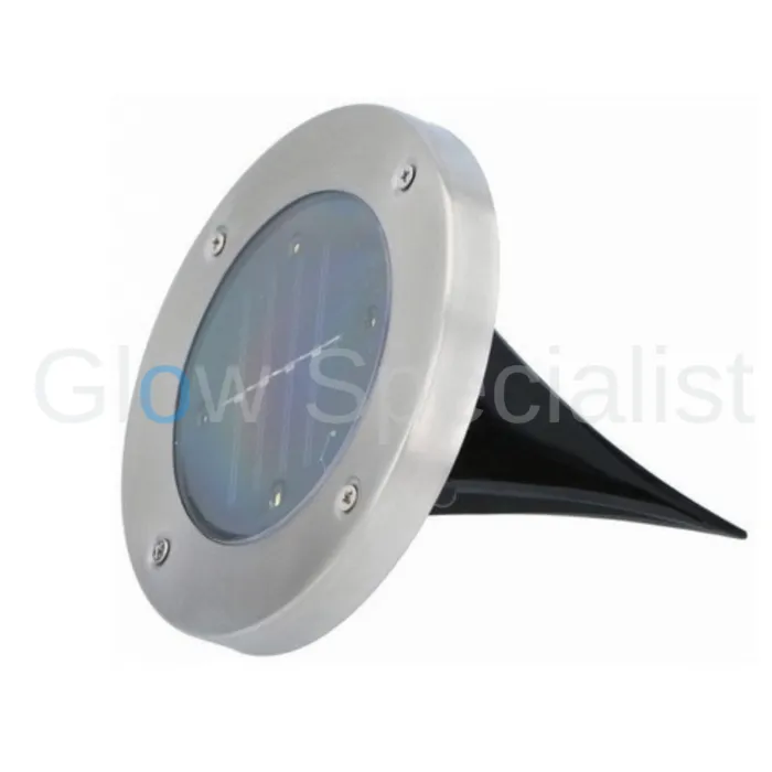 Grundig SOLAR LED GROUND LIGHT - SET OF 4 - STAINLESS STEEL