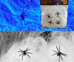 REKBAAR SPINNENWEB INCL. 4 SPINNEN - 55 GRAM