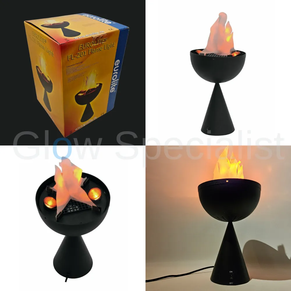 Eurolite Eurolite FL‑201 Flame Light – Decorative LED Flame – Stage & Display