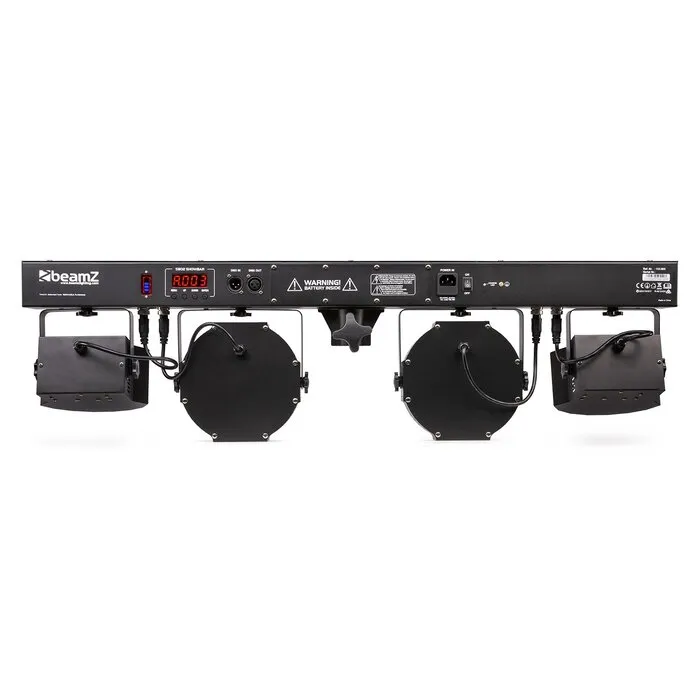 BeamZ BEAMZ SB02 SHOWBAR BATTERY - 2X DERBY AND 2X PAR