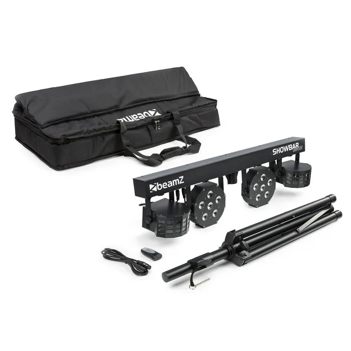 BeamZ BEAMZ SB02 SHOWBAR BATTERY - 2X DERBY AND 2X PAR