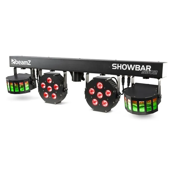 BeamZ BEAMZ SB02 SHOWBAR BATTERY - 2X DERBY AND 2X PAR