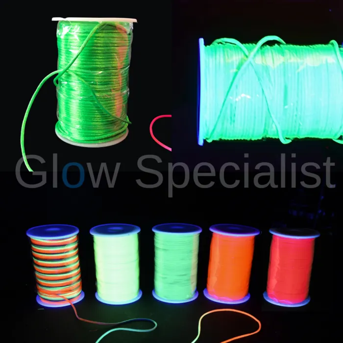 Glow Specialist UV NEON NYLON CORD - 2 MM x 100 M