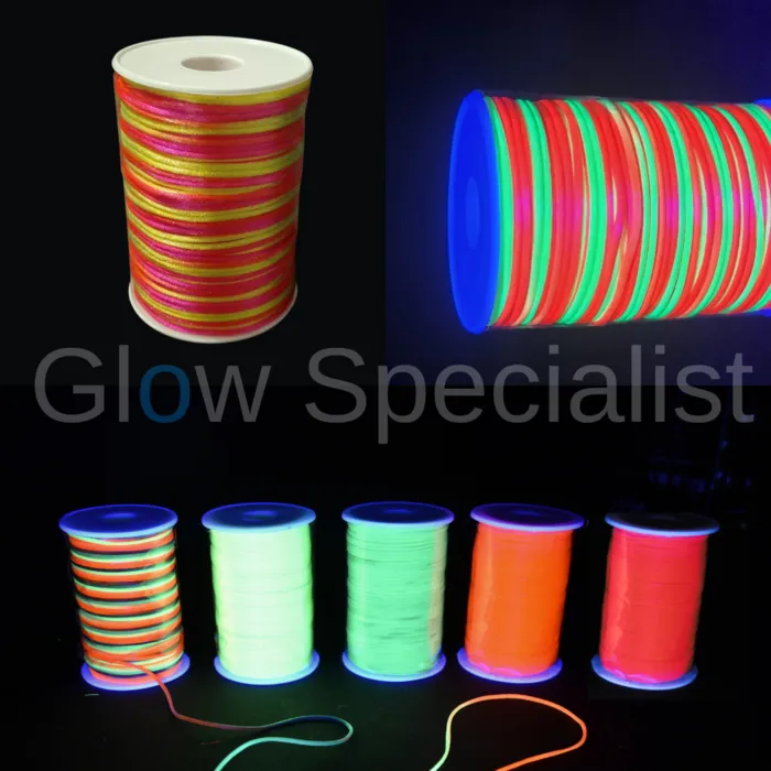 Glow Specialist UV NEON NYLON CORD - 2 MM x 100 M