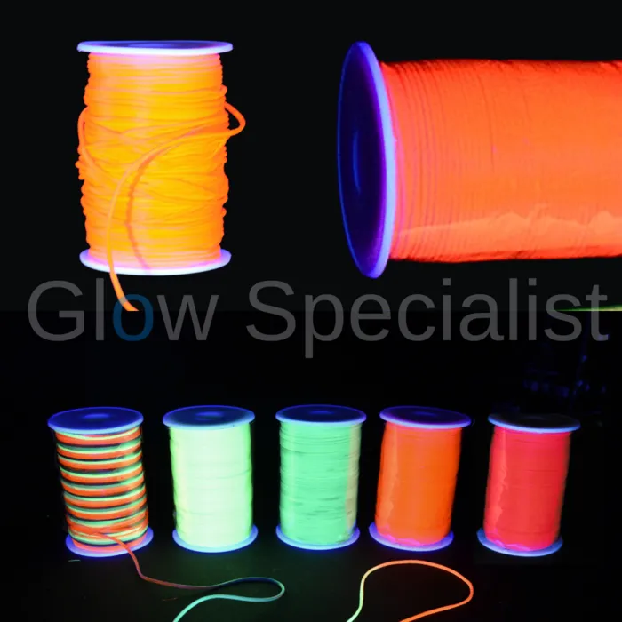Glow Specialist UV NEON NYLON CORD - 2 MM x 100 M