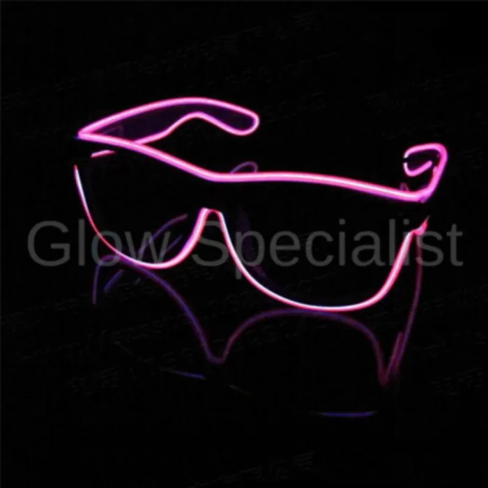 EL‑WIRE LED Glasses – Neon Light‑Up Party Glasses with Flash Modes