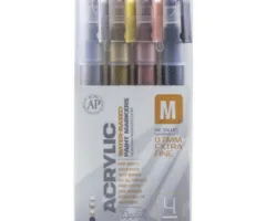 Montana Cans MONTANA ACRYLIC PAINT MARKER SET - METALLIC - 0.7 MM