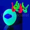 Folat UV NEON WRITING BALLOONS - ASSORTED - 6 PIECES - 25 CM